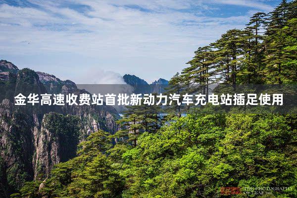 金华高速收费站首批新动力汽车充电站插足使用